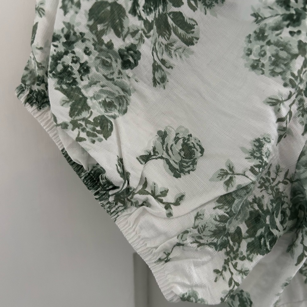 Romantic Peasant Boho Floral Crop Top NWT - Picture 6 of 12